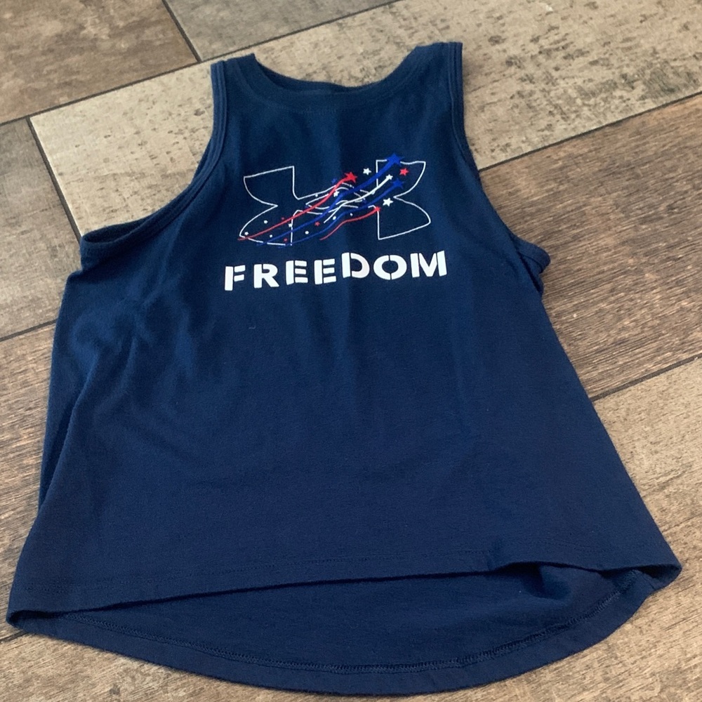 Under Armour Dark Blue Freedom Tank